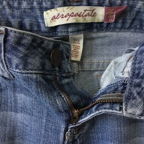 Aeropostale Blue Hailey Skinny Flare Jeans - Picture 12 of 16